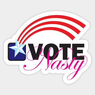 Star Spangled right to VOTE Nasty Sticker